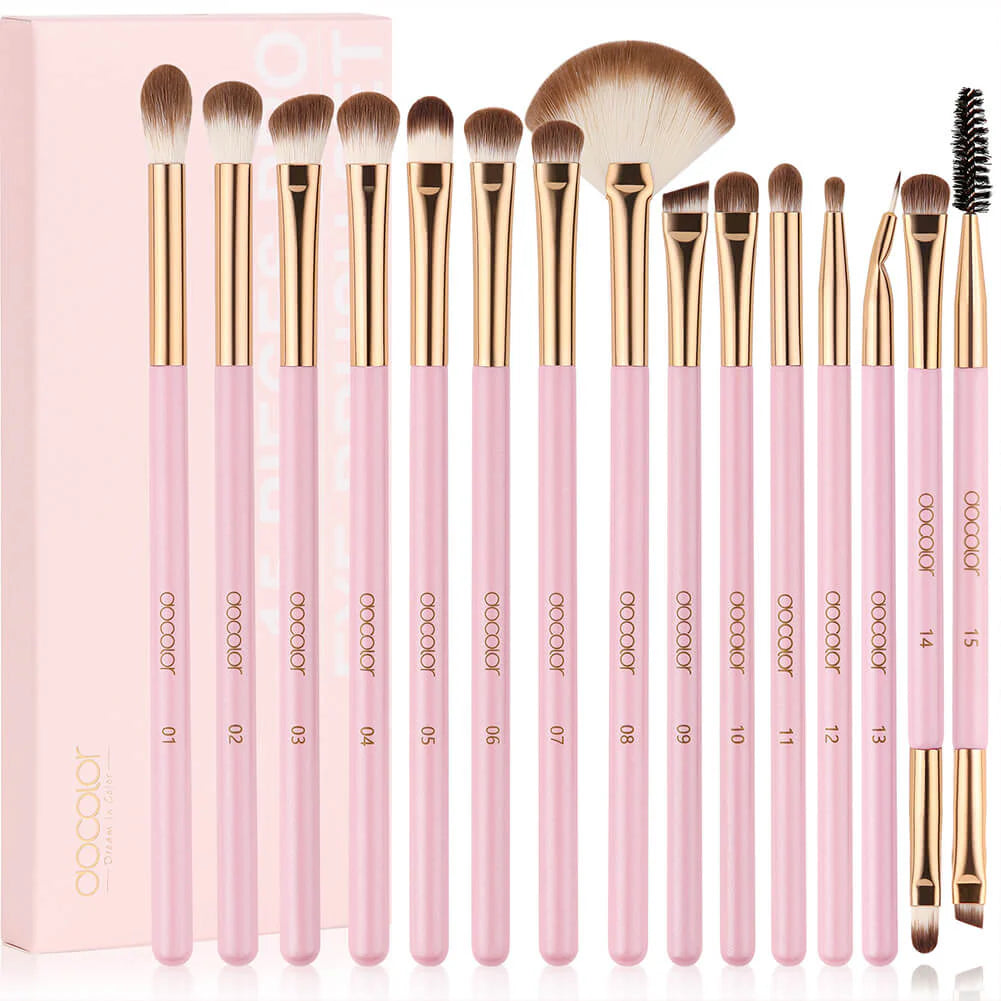 SET DE 15 BROCHAS - SOFT PINK - DO-N1517 - DOCOLOR