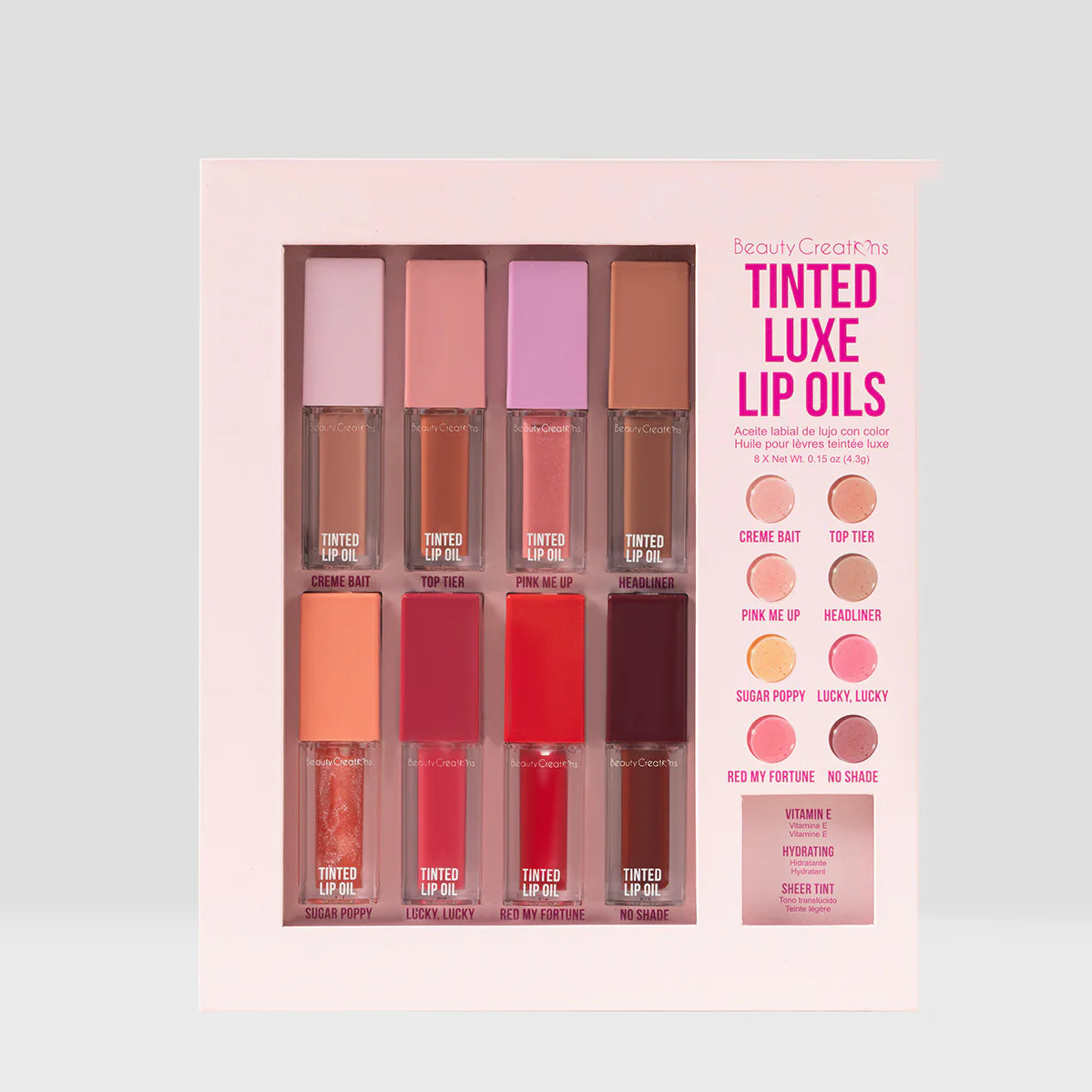 TINTED LUXE- LIP OIL | BEAUTY CREATIONS