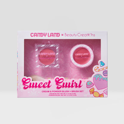CANDY LAND - SET RUBOR EN CREMA Y POLVO + BROCHA - SWEET SWIRL