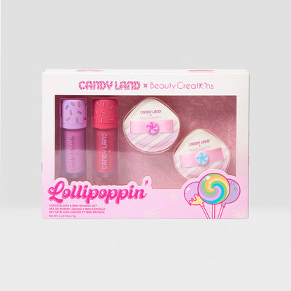 CANDY LAND - SET RUBOR LÍQUIDO + ESPONJA MINI - LOLLIPOPPIN