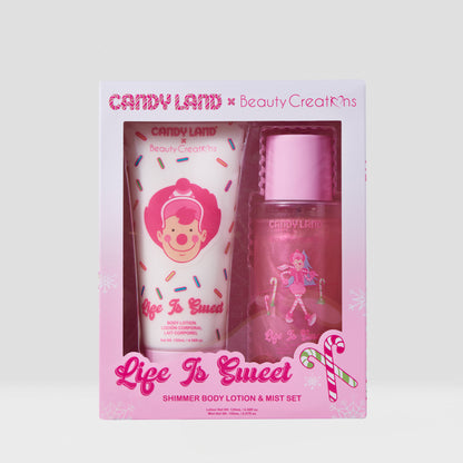 CANDY LAND - SET DE LOCIÓN Y MIST CON BRILLO - LIFE IS SWEET