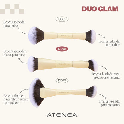 BROCHA DUO BASE Y CREMA| ATENEA