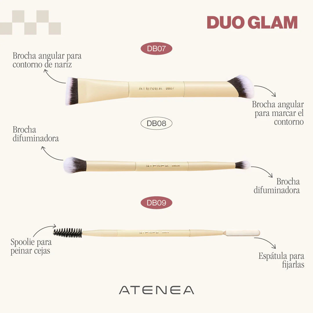 BROCHA DUO CEJAS Y ESPÁTULA |ATENEA