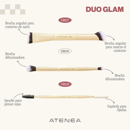 BROCHA DUO PARA CORRECTOR Y CONTORNO| ATENEA