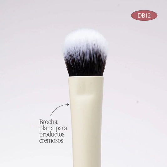 BROCHA DUO PLANA CREMA Y DIFUMINADORA| ATENEA