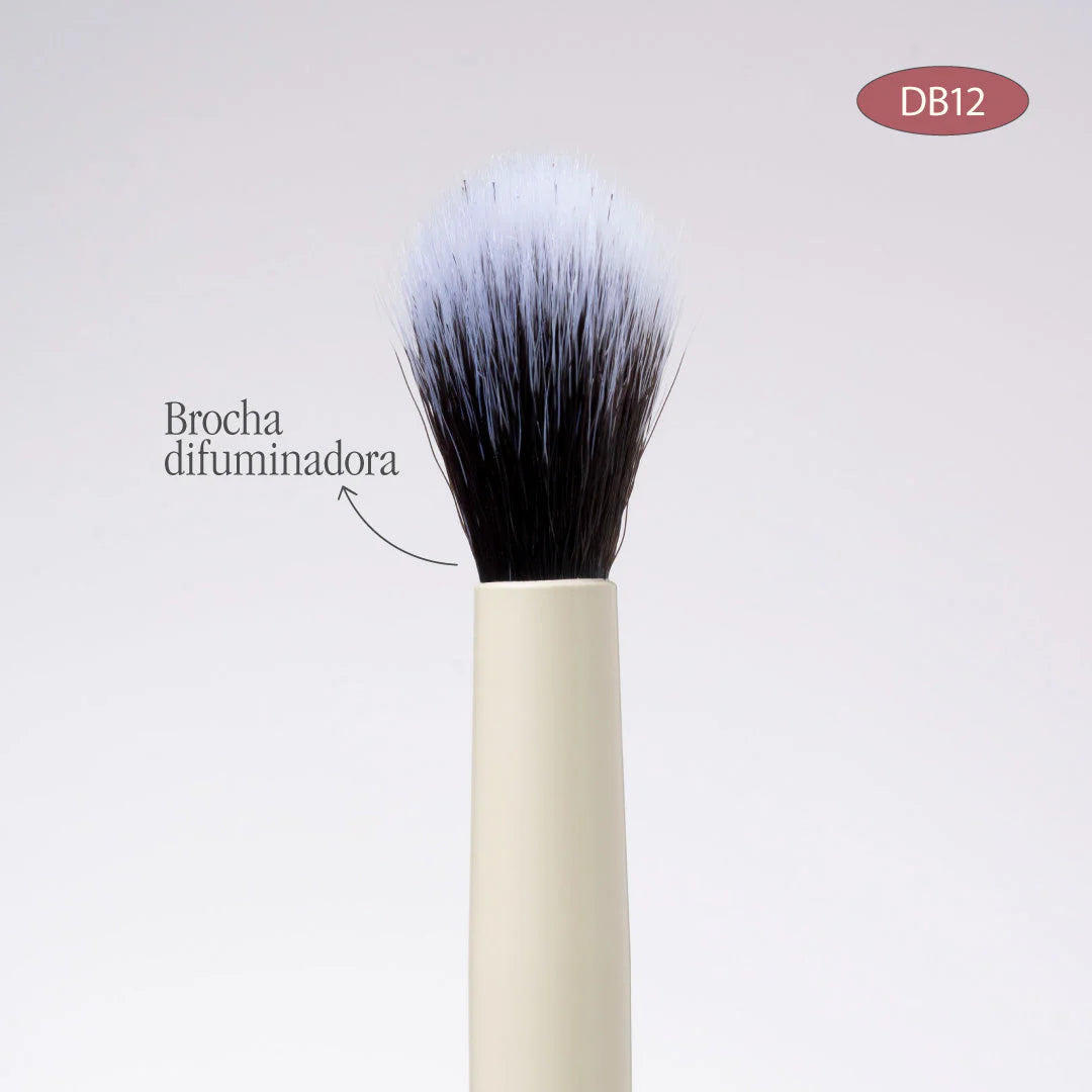 BROCHA DUO PLANA CREMA Y DIFUMINADORA| ATENEA