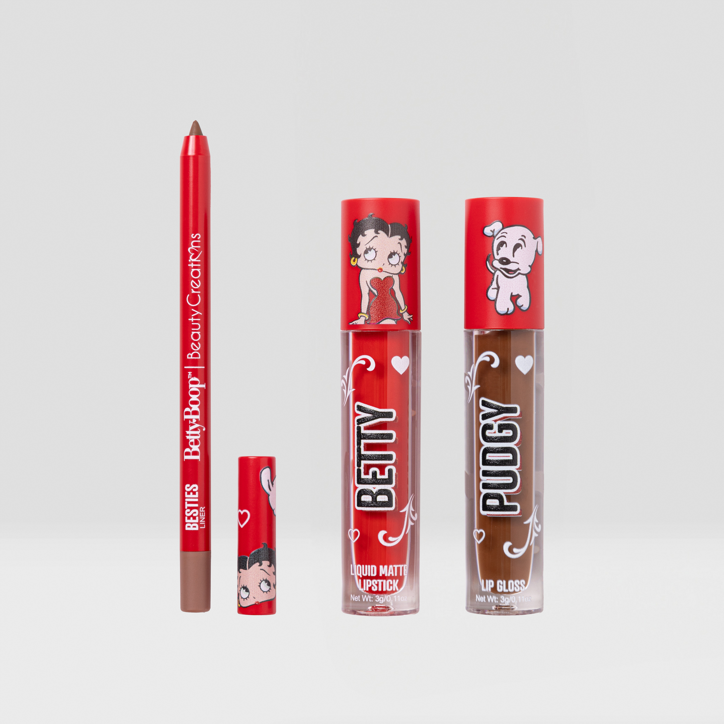 SET TRIO DE LABIALES - BESITOS | BETTY BOOP X BEAUTY CREATIONS